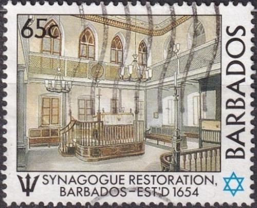 Potovn znmka Barbados 1987 Synagoga v Bridgetownu Mi# 684