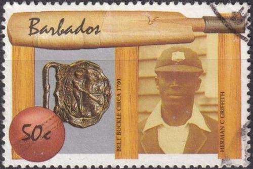 Potovn znmka Barbados 1988 Herman C. Griffith, kriket Mi# 694