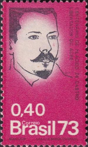 Potovn znmka Brazlie 1973 Jos Plcido de Castro, politik Mi# 1414