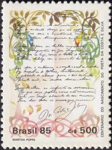 Potovn znmka Brazlie 1985 Star rukopis Mi# 2165