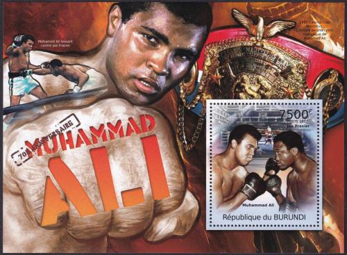 Potovn znmka Burundi 2012 Box, Muhammad Ali 1A Mi# Block 192 Kat 9