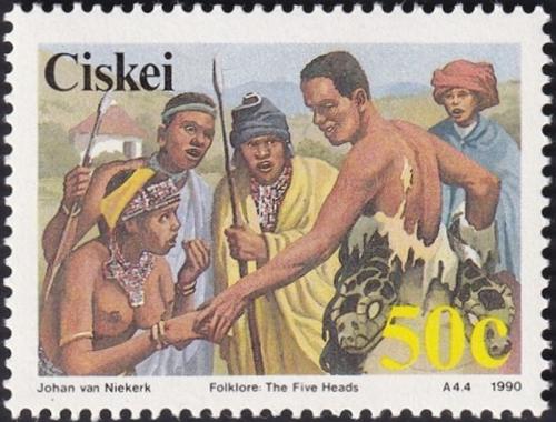 Potovn znmka Ciskei, JAR 1990 Folklr Mi# 169