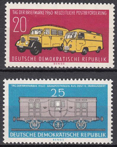 Potovn znmka DDR 1960 Potovn vozy Mi# 789-90 Kat 4