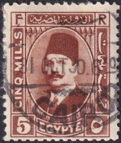 Potovn znmka Egypt 1929 Krl Fuad I. 1A Mi# 125 b