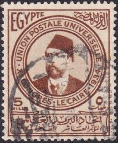 Potovn znmka Egypt 1934 Khedive Ismail Pasha Mi# 195 - zvtit obrzek