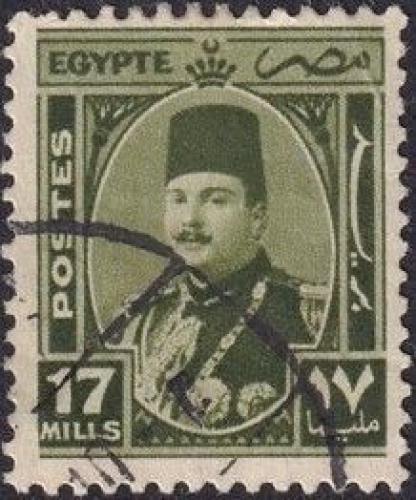 Potovn znmka Egypt 1944 Krl Farouk 1A Mi# 275