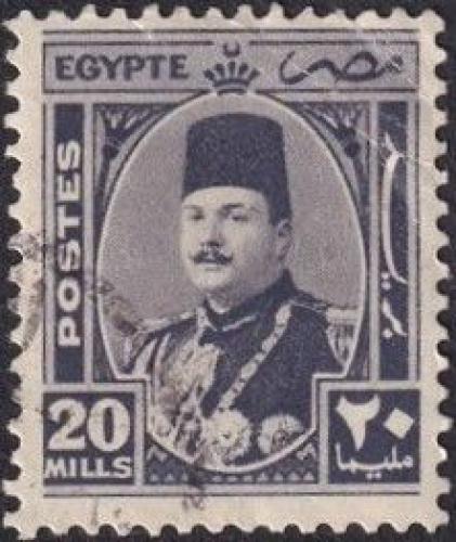 Potovn znmka Egypt 1945 Krl Farouk Mi# 276