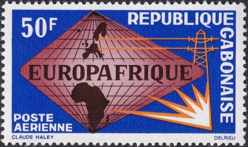 Potovn znmka Gabon 1965 EUROPAFRIQUE Mi# 227