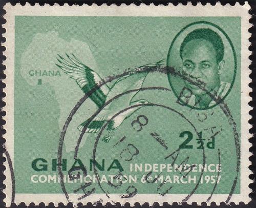 Potovn znmka Ghana 1957 Nezvislost Mi# 2