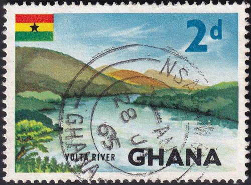 Potovn znmka Ghana 1959 eka Volta Mi# 51