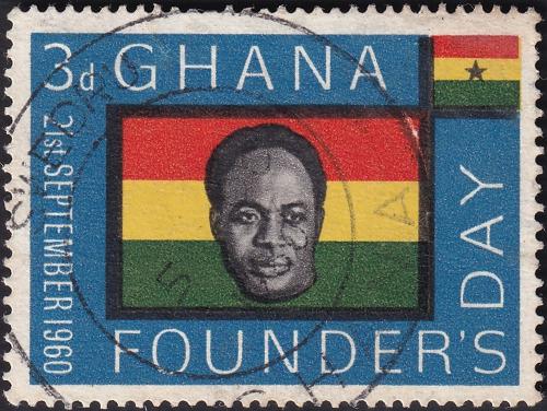 Potovn znmka Ghana 1960 Prezident Kwame Nkrumah Mi# 88