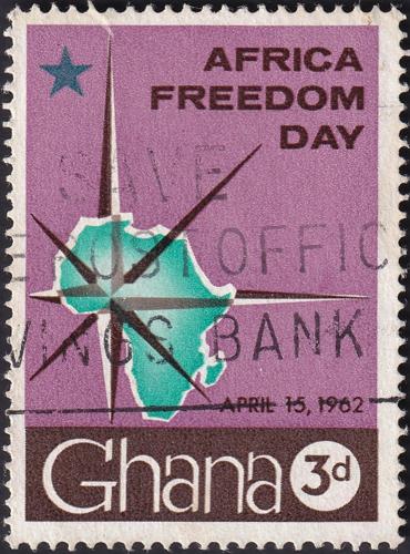 Potovn znmka Ghana 1962 Mapa Afriky Mi# 118