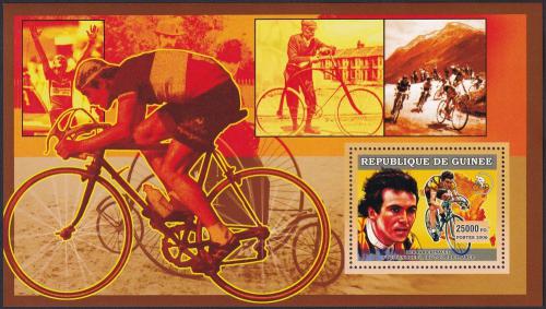 Potovn znmka Guinea 2006 Cyklistika, Bernard Hinault DELUXE Mi# 4468 Block