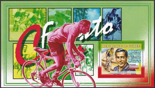 Potovn znmka Guinea 2006 Cyklistika, Fausto Coppi DELUXE Mi# 4465 Block