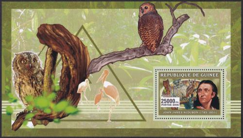 Potovn znmka Guinea 2006 John James Audubon, prodovdec Mi# Block 989