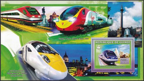 Potovn znmka Guinea 2006  Vysokorychlostn vlaky Mi# Block 1053