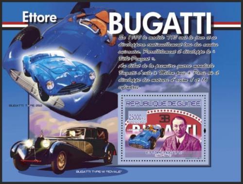 Potovn znmka Guinea 2007 Bugatti Mi# Block 1453