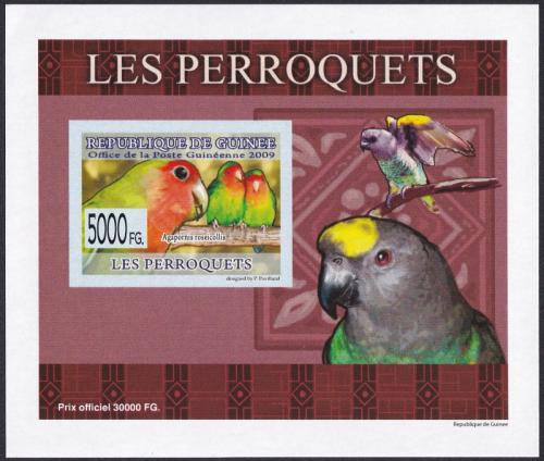 Potovn znmka Guinea 2007 Papouci DELUXE neperf. Mi# 6434 B Block