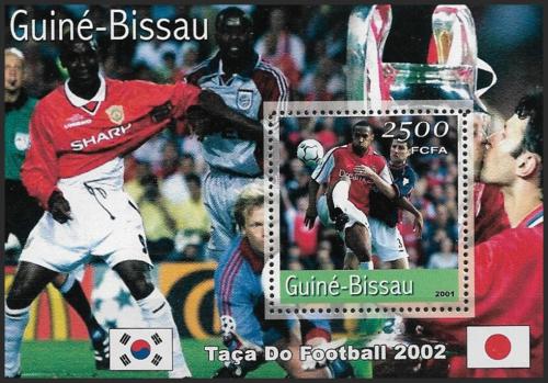 Potovn znmka Guinea-Bissau 2001 MS ve fotbale Mi# Block 315 Kat 12