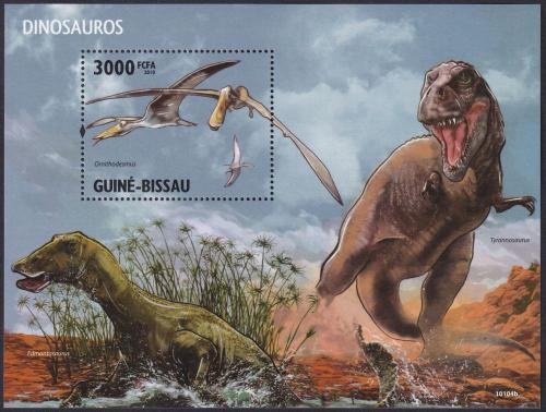 Potovn znmka Guinea-Bissau 2010 Dinosaui 1A Mi# Block 747 Kat 12 - zvtit obrzek