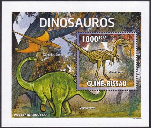 Potovn znmka Guinea-Bissau 2011 Dinosaui Mi# 5333 Block - zvtit obrzek