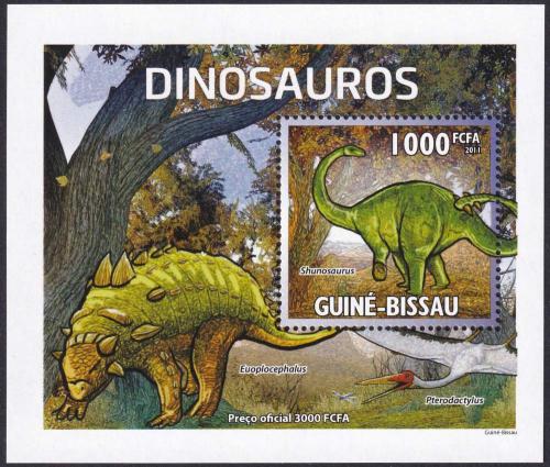 Potovn znmka Guinea-Bissau 2011 Dinosaui Mi# 5334 Block