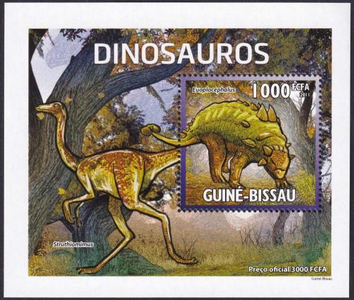 Potovn znmka Guinea-Bissau 2011 Dinosaui Mi# 5335 Block