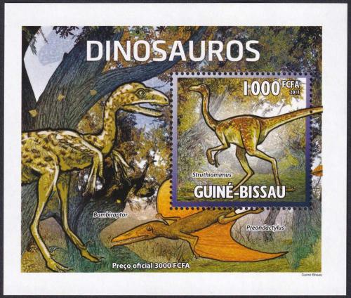 Potovn znmka Guinea-Bissau 2011 Dinosaui Mi# 5336 Block