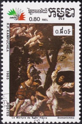 Potovn znmka Kamboda 1985 Umn, Domenichino Mi# 706