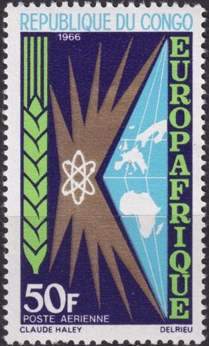 Potovn znmka Kongo 1966 EUROPAFRIQUE Mi# 102