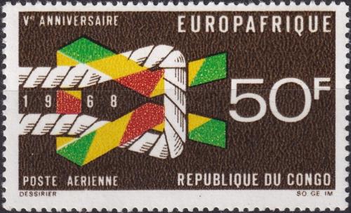 Potovn znmka Kongo 1968 EUROPAFRIQUE Mi# 153