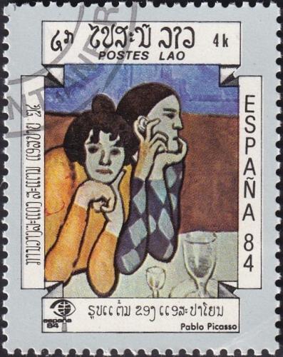 Potovn znmka Laos 1984 Umn, Pablo Picasso Mi# 740