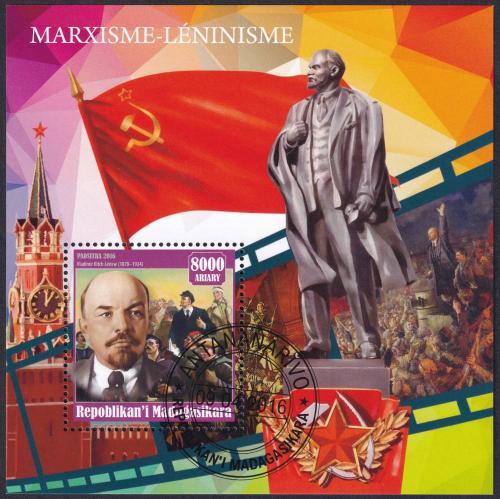 Potovn znmka Madagaskar 2016 V. I. Lenin 1B Mi# N/N