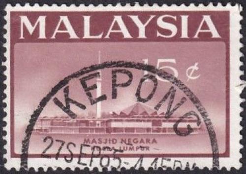 Potovn znmka Malajsie 1965 Meita Masjid Negara Mi# 15 