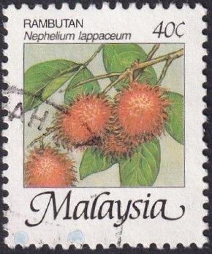 Potovn znmka Malajsie 1986 Rambutan 1A Mi# 330 I XA