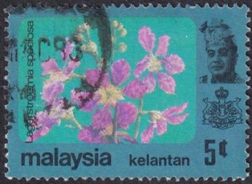 Potovn znmka Malajsie Kelantan 1979 Lagerstroemia speciosa Mi# 106