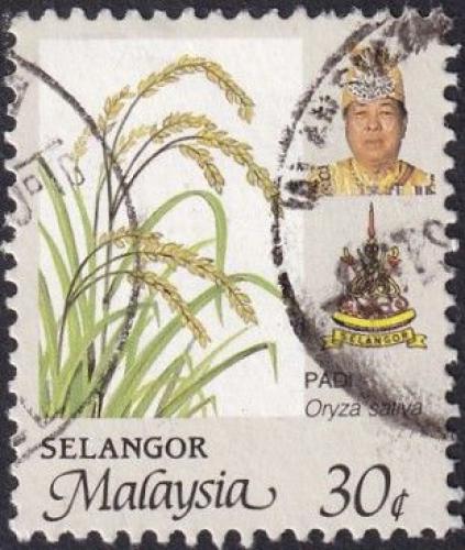 Potovn znmka Malajsie Selangor 1986 Re Mi# 135