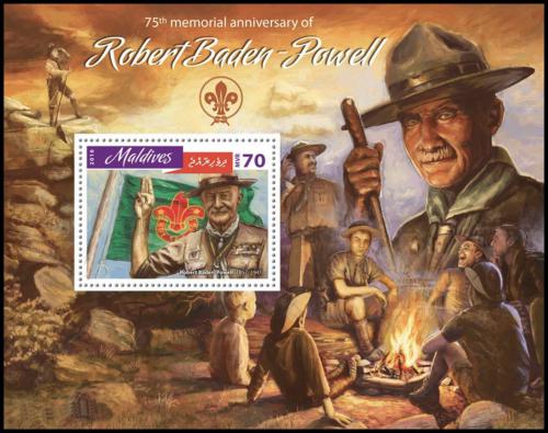 Potovn znmka Maledivy 2016 Robert Baden-Powell Mi# Block 928 Kat 9