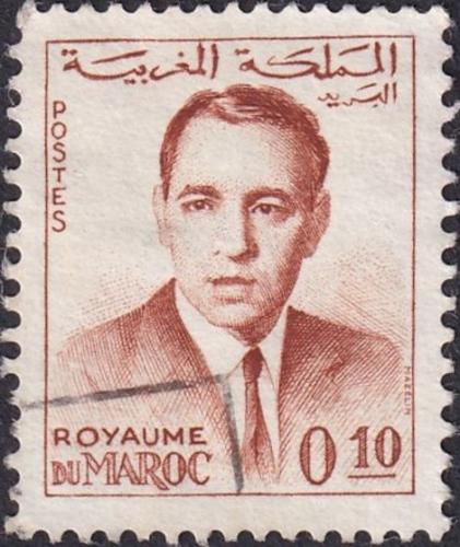 Potovn znmka Maroko 1962 Krl Hassan II. 1A Mi# 492