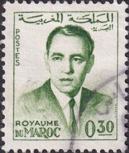 Potovn znmka Maroko 1962 Krl Hassan II. 1A Mi# 496