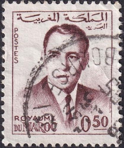 Potovn znmka Maroko 1962 Krl Hassan II. 1A Mi# 499