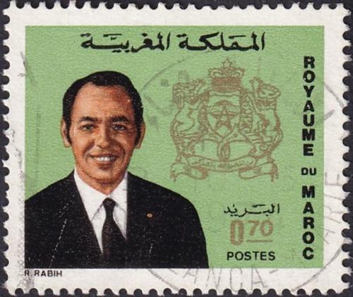 Potovn znmka Maroko 1973 Krl Hassan II. Mi# 733