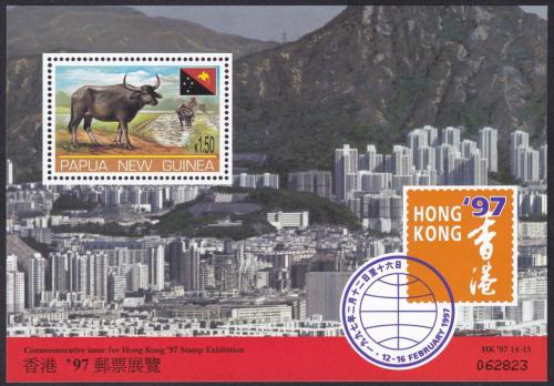 Potovn znmka Papua Nov Guinea 1997 Vstava HONG KONG Mi# Block 11