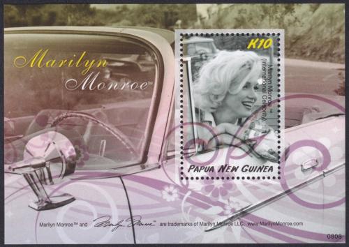 Potovn znmka Papua Nov Guinea 2008 Marilyn Monroe Mi# Block 66 Kat 7