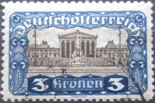 Potovn znmka Rakousko 1919 Budova parlamentu ve Vdni 1A Mi# 286 B Kat 40
