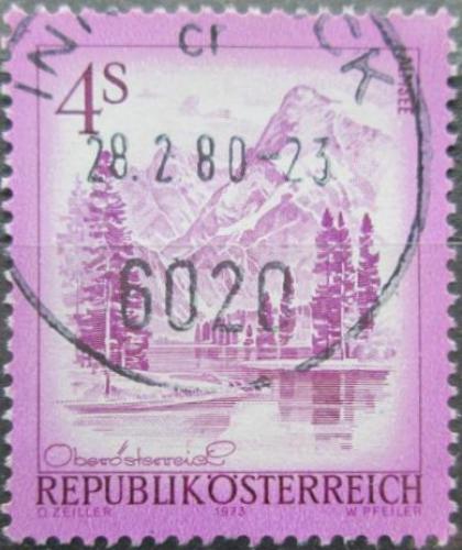 Potovn znmka Rakousko 1973 Jezero Almsee 1B Mi# 1430