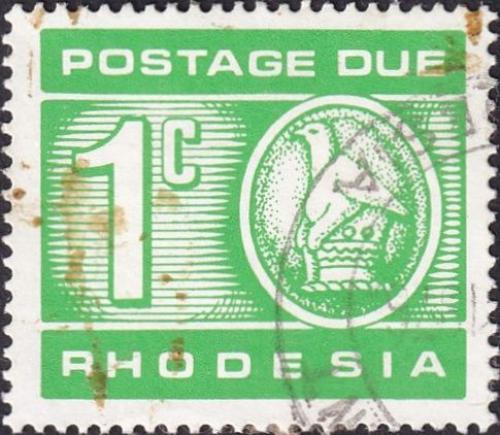 Potovn znmka Rhodsie, Zimbabwe 1970 Doplatn 1A Mi# 11