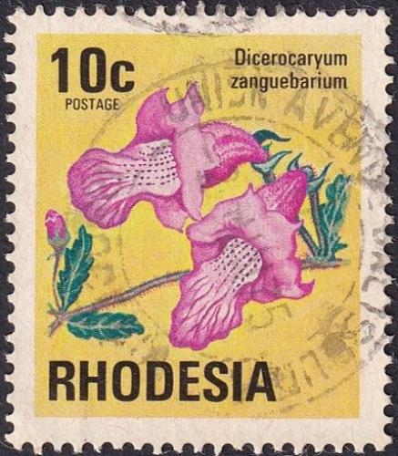 Potovn znmka Rhodsie, Zimbabwe 1974 Dicerocaryum zanguebarium Mi# 147