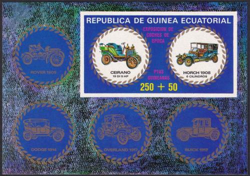 Potovn znmka Rovnkov Guinea 1976 Historick automobily Mi# Block 229 Kat 7.50