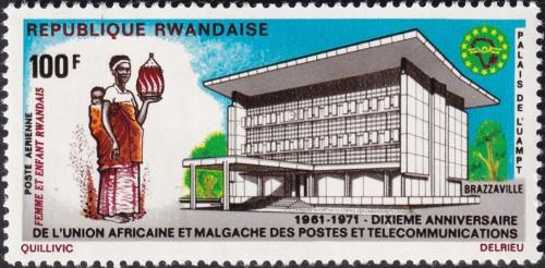 Potovn znmka Rwanda 1971 Africk potovn unie Mi# 463 